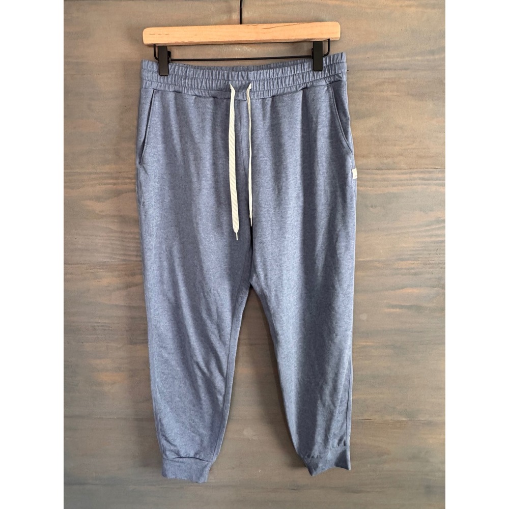 Vuori Women Performance Jogger VW303 Heathered Blue DreamKnit Pants Size M